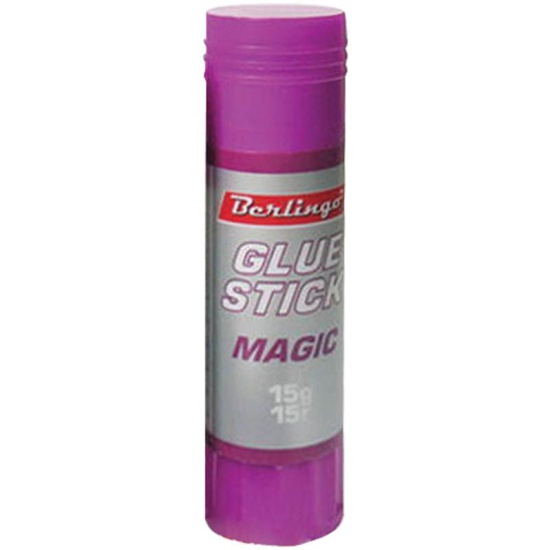 Клей-карандаш 15г Berlingo с цветным индикатором MAGIC  1/24