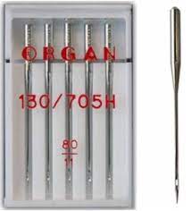 Набор игл для швейной машины Organ 5шт универсальные №80