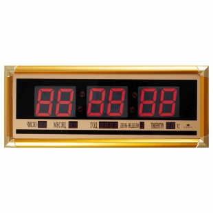 Электронные часы настенные 14ОТВМ(5) 23х58см дата время температура 21 век