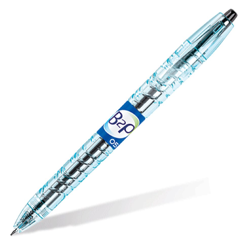 Ручка гелевая автомат синяя PILOT 0,5мм FROM BOTTLE 2 PEN (из вторсырья)