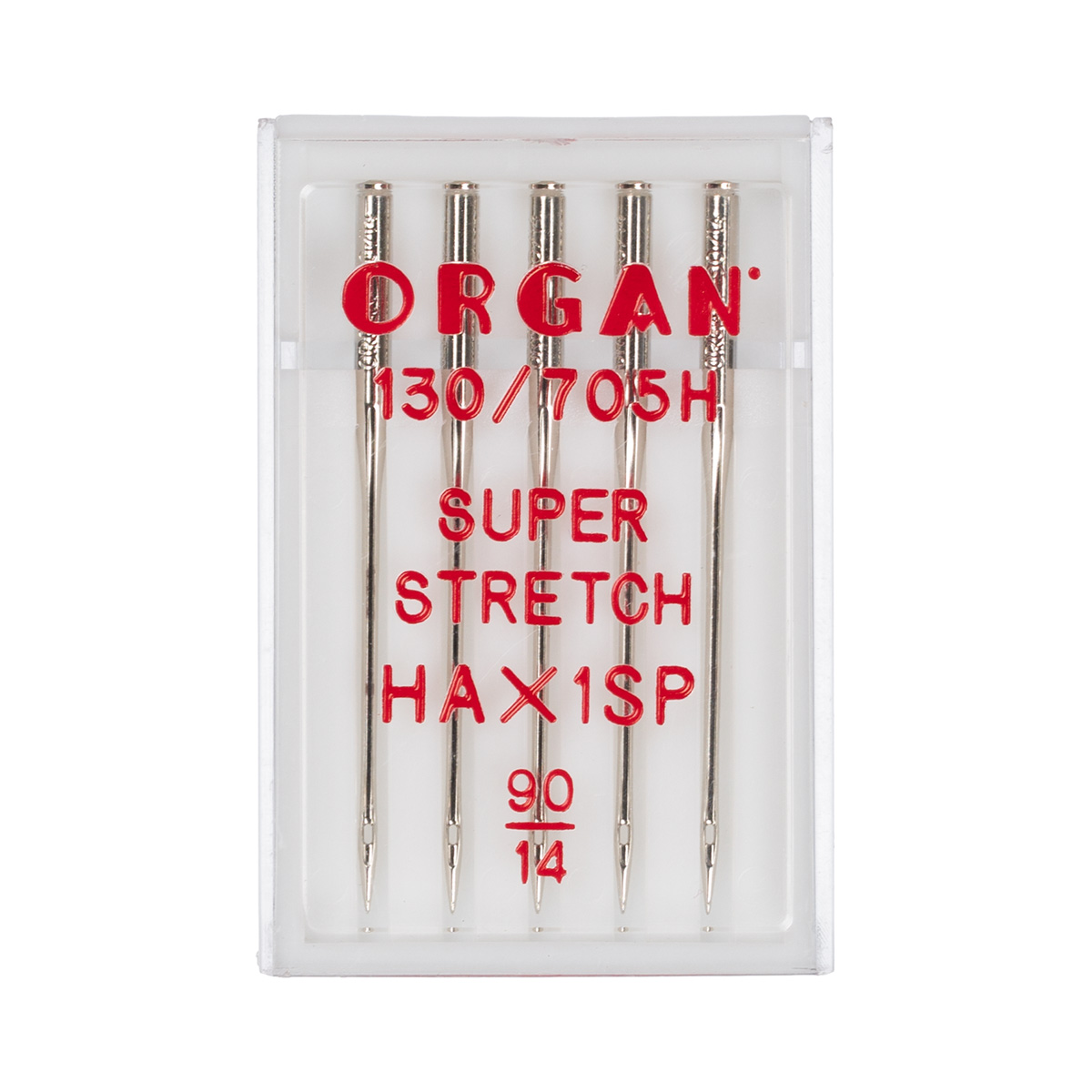 Набор игл для швейной машины Organ 5шт супер стрейч №90