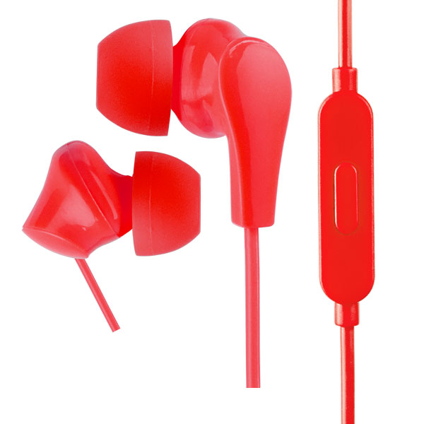 Perfeo наушники ALPHA  внутриканальные с микрофоном красные