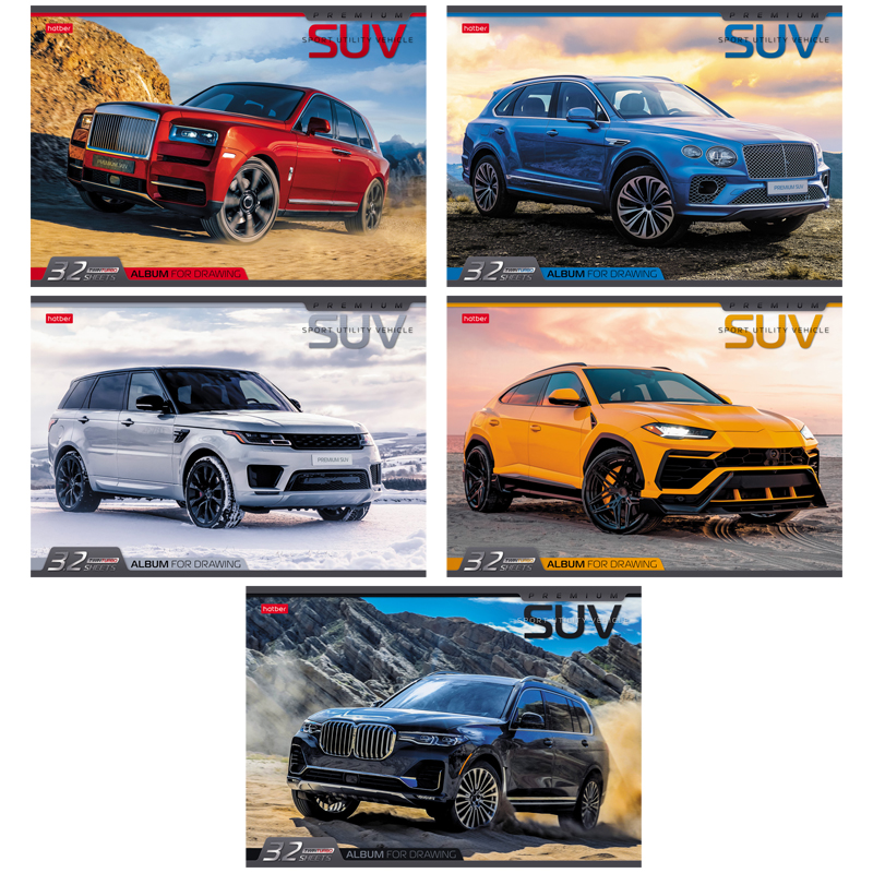 Альбом для рисования 32л А4 скрепка Hatber "Кигуруми"