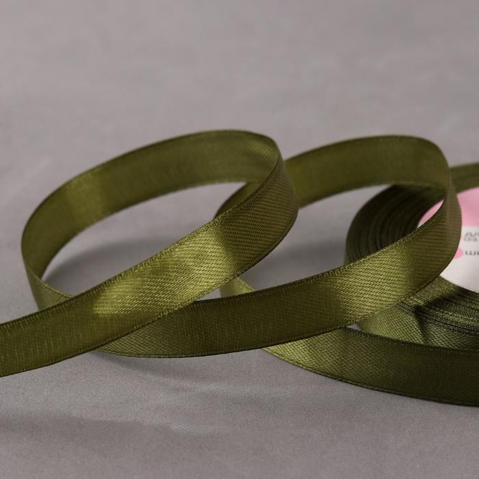 Лента атласная 12мм 23м №55 травяной 