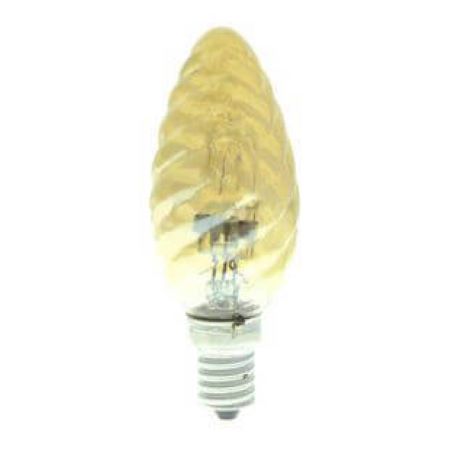 Uniel HCL-42/CL/E14 candle twisted gold Лампа гал/