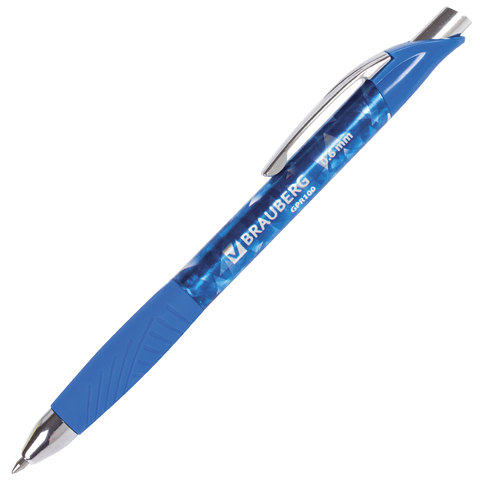 Ручка гел син BRAUBERG 0,6мм Jet Gel 1/12