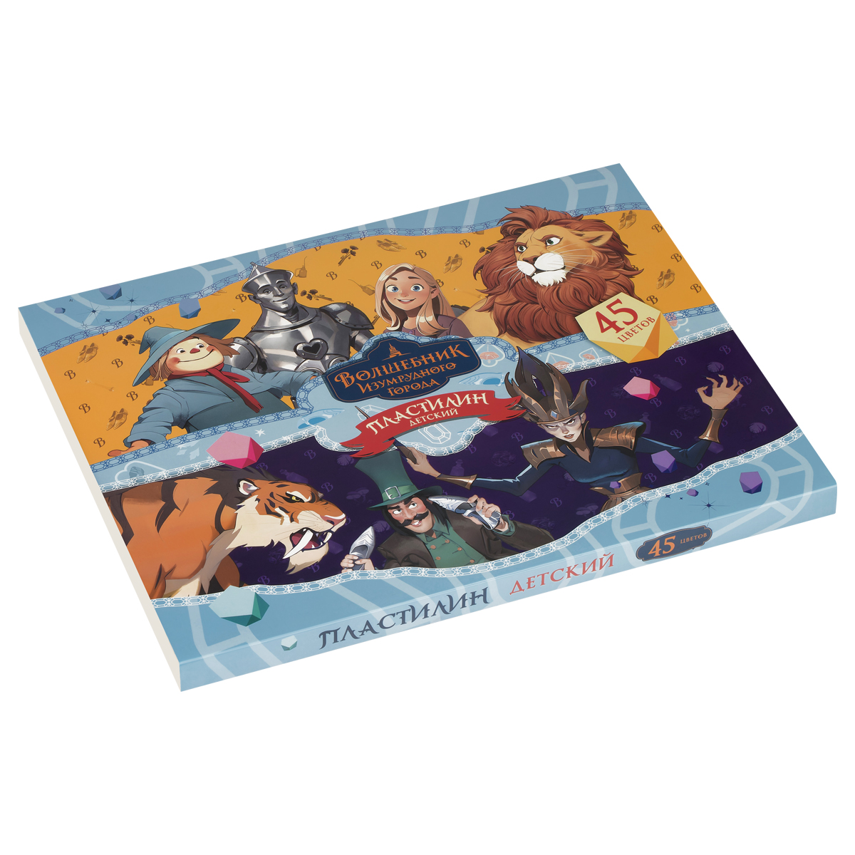 Пластилин 46цв Мульти-Пульти "Волшебник Изумрудного Города" 630г, со стеком, картон. упаковка