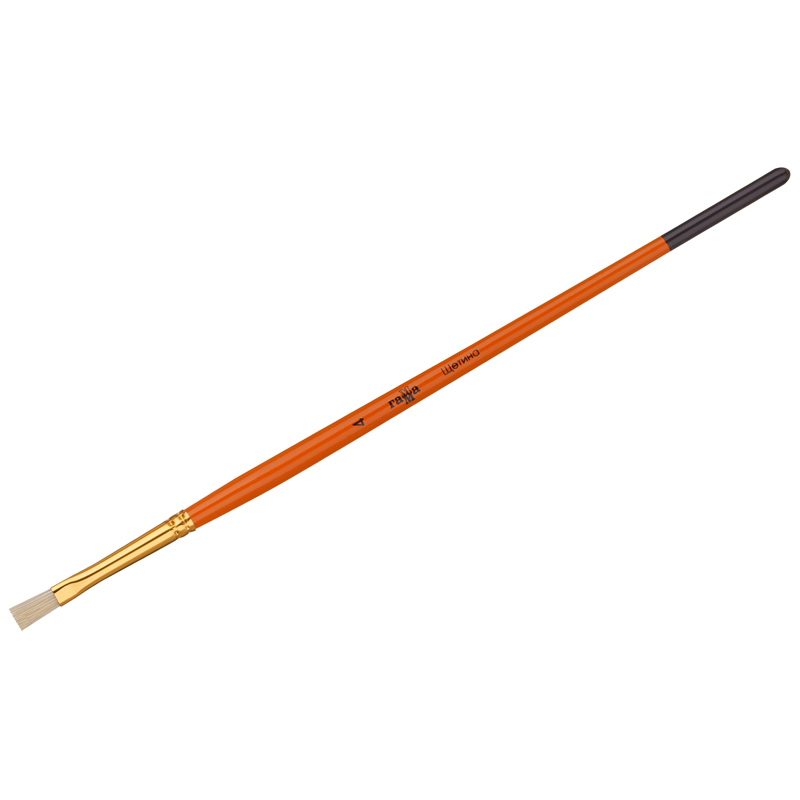 Кисть Щетина плоская №4 ГАММА  1/30