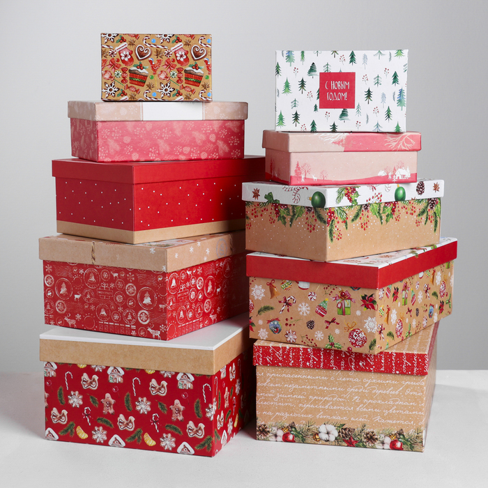 Коробка подарочная НГ Уютный №6/10