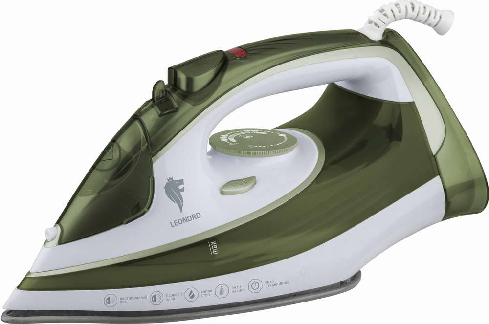 Утюг Leonord LE-1808 оливковый (3200Вт, пар, спрей, паровой удар, керам подошва)
