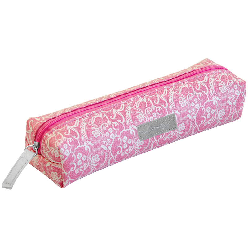 Пенал-косметичка 1отд BERLINGO Lace 210*60*45 иск. кожа