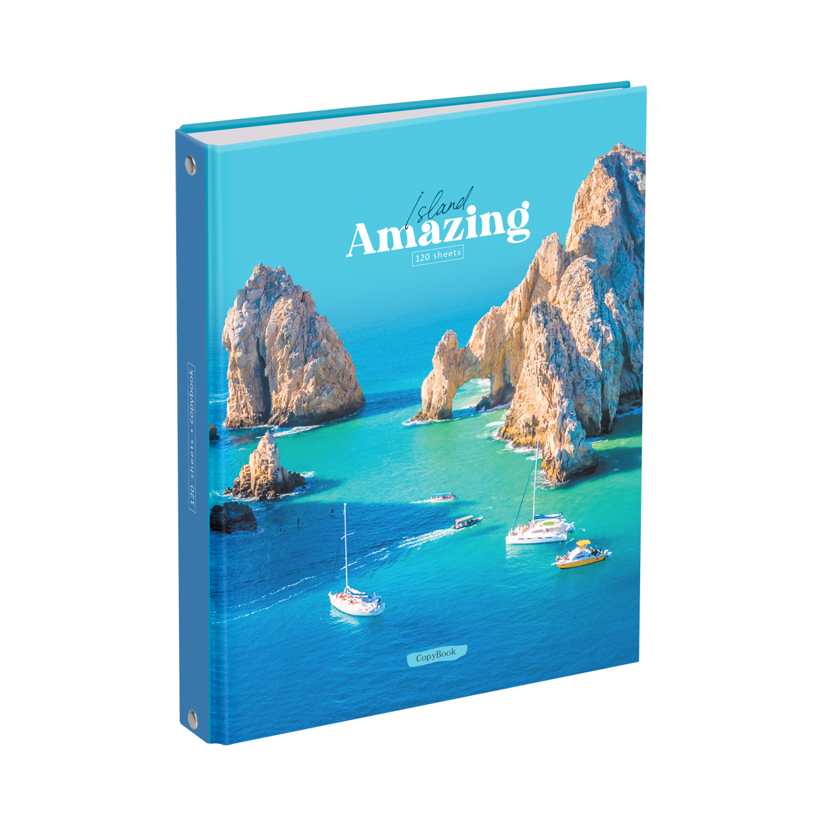 Тетрадь на кольцах А5 120л 7БЦ, BG "Остров мечты", глянц ламинация, выборочный 