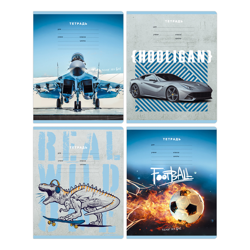 Тетрадь 12л., косая линия BG "Men's world" 