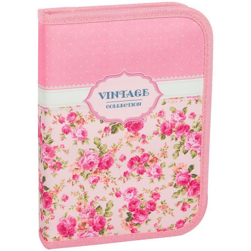 Пенал 1отд BERLINGO Vintage 200*140*40 полиэстер 