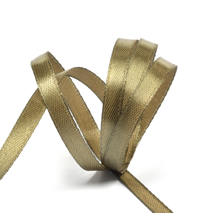 Лента атласная 1/4" (6мм) цв.4569 хаки IDEAL 1м/уп.27,4 м