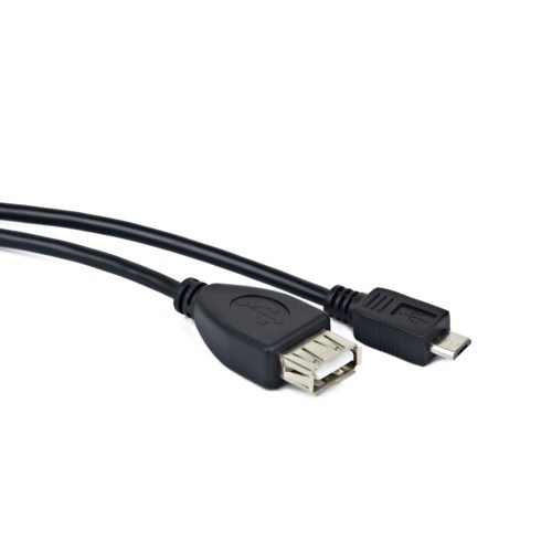 Кабель VS USBрозетка 2.0 >microUSBвилка 1m (OTG) (U211)