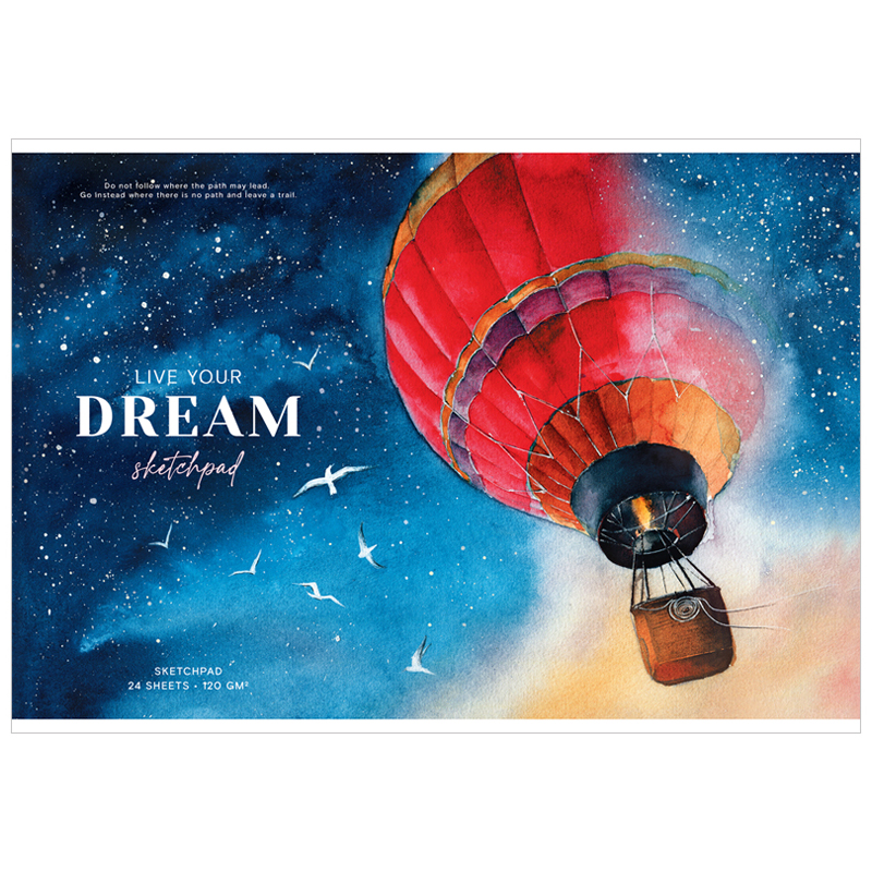 Альбом для рисования 24л А4 скрепка Greenwich Line "Dream above", 120г/м2