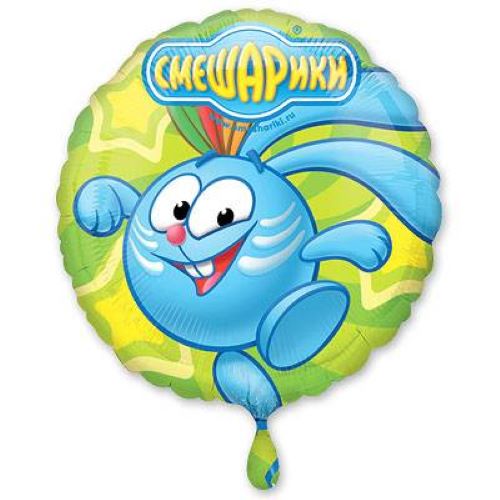 Шар-фигура СМЕШАРИКИ Крош фольга