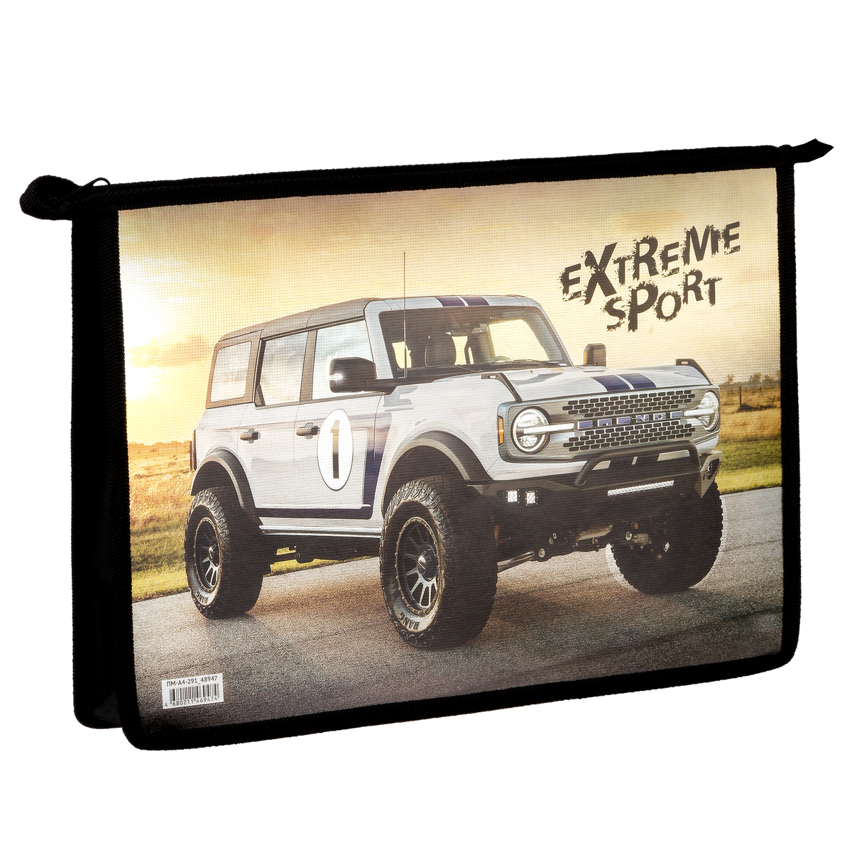 Папка для тетрадей 1 отделение, А4, ArtSpace "Extreme", 325*230*55мм, ламинированный картон, фольга,