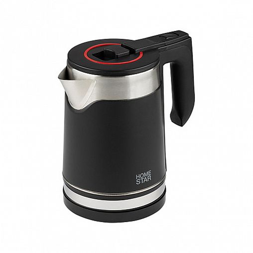Чайник Homestar HS-1038 (1,8 л) черный, двойной корпус, мощность 1500ВТ