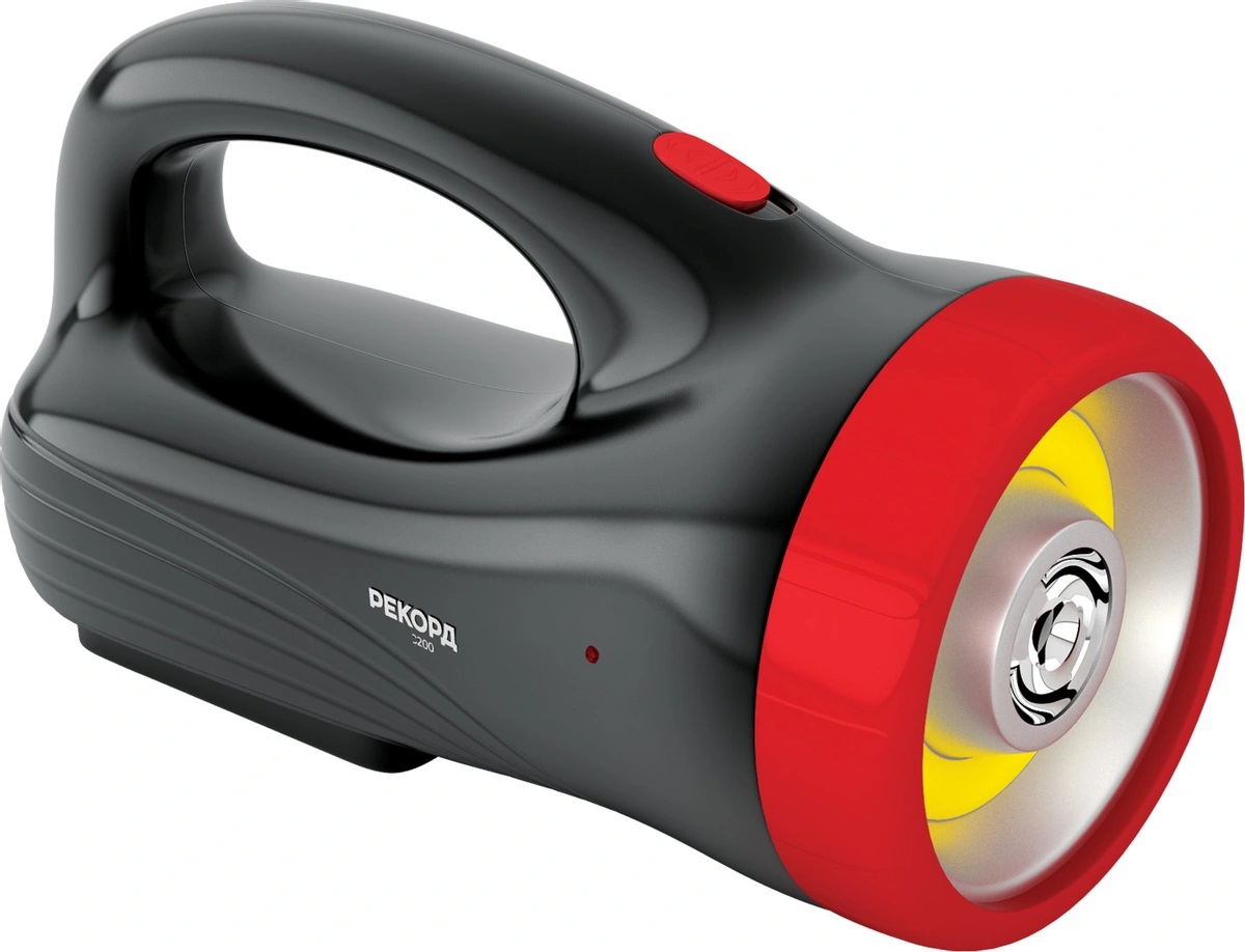 Фонарь аккум. прожектор Рекорд PB-3200 LED 3W черный