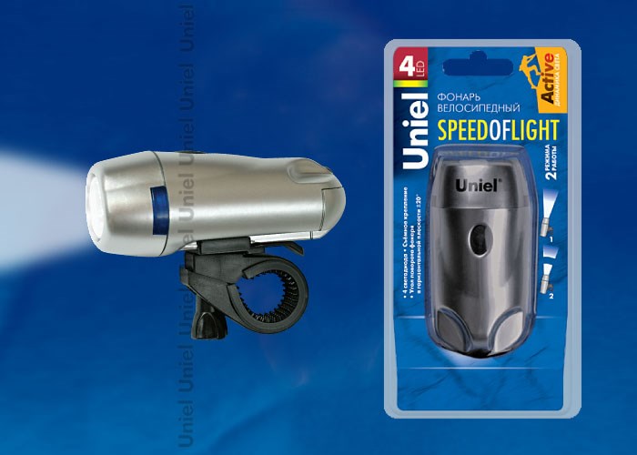 Фонарь S-BL010-C Silver 4В 3*AAA пластик