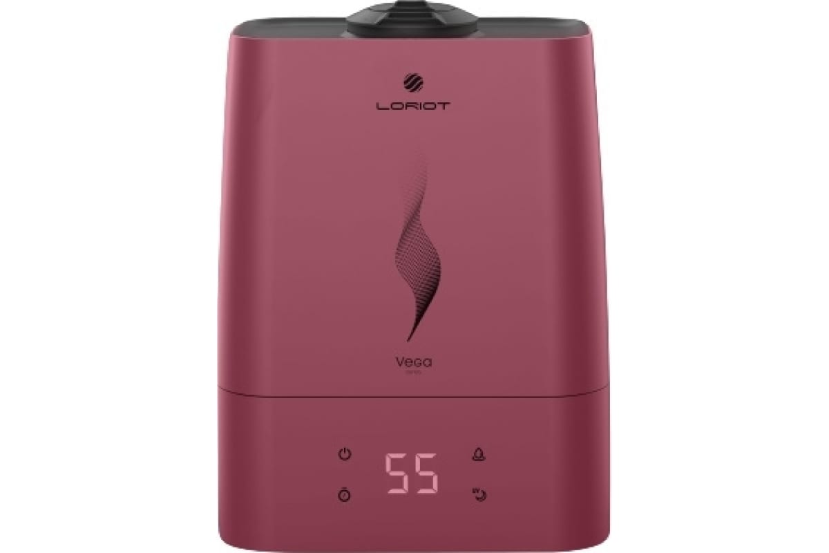 Ультразвуковой увлажнитель воздуха LORIOT Vega LHS-C530E, 25 Вт, 35 м², объем 5.3 л, 300 мл/ч. 