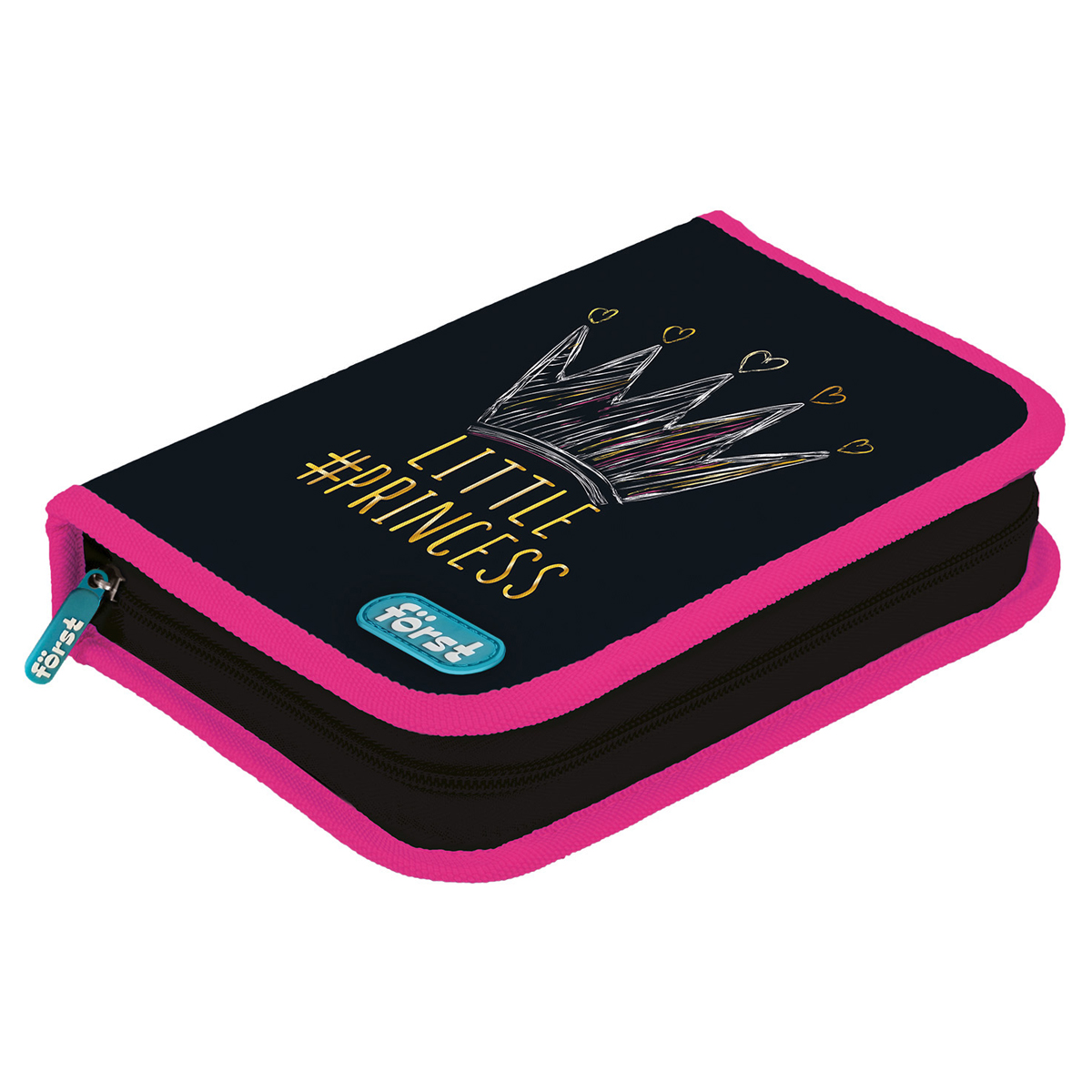 Пенал 1 отделение, 200*140*40 Först "Lovely", дополнительная откидная секция, полиэстер 