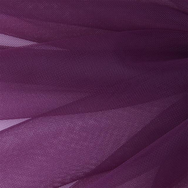 Еврофатин мягкий матовый Hayal Tulle арт.HT.S шир.300см, 100% полиэстер цв.45 баклажановый 1м/уп.50м