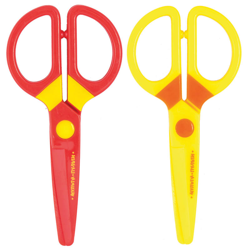 Ножницы детские 12,5см МУЛЬТИ-ПУЛЬТИ Приключения Енота, пласт., ассорти