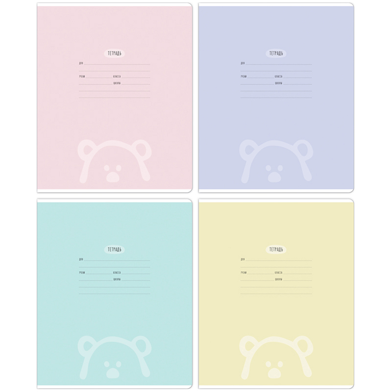 Тетради А5 12л лин MESHU "Оne-colored" MS_30913