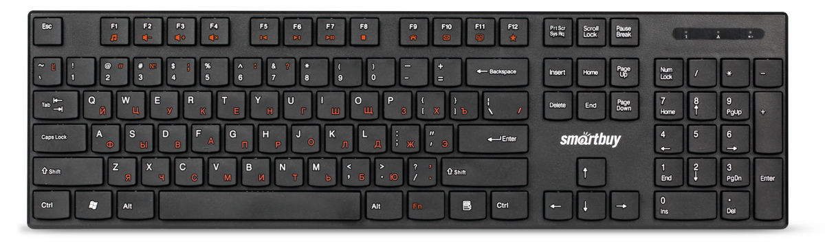 Клавиатура Smart Buy SBK-238 ONE Multimedia беспроводная черная
