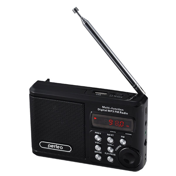 Perfeo мини-аудио Sound Ranger FM MP3 USB черный