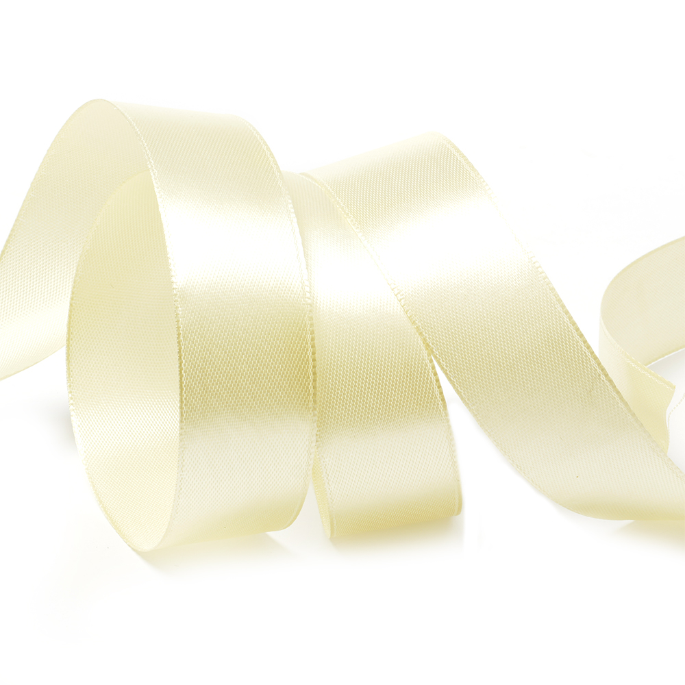 Лента атласная 1" (25мм) цв.3008 бл.песочный IDEAL 1м/уп.27,4 м