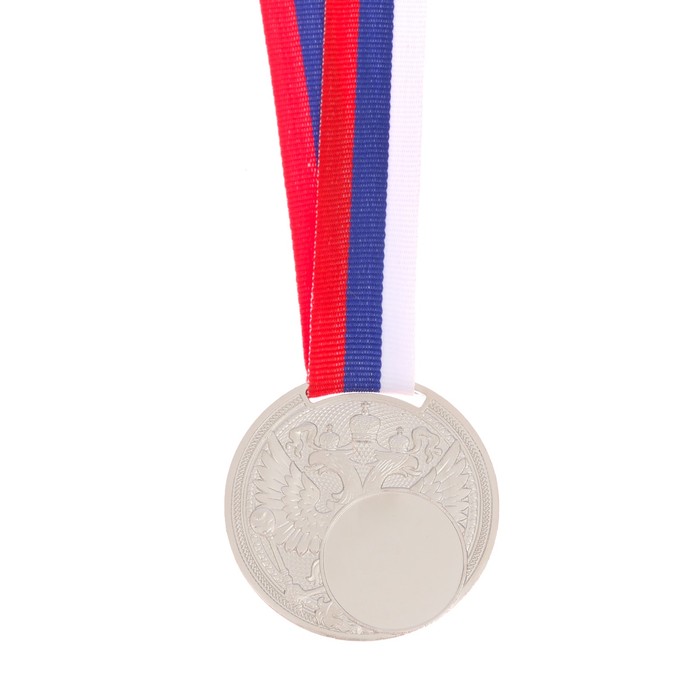 Медаль "Герб" под нанесение диам 5 см, серебро