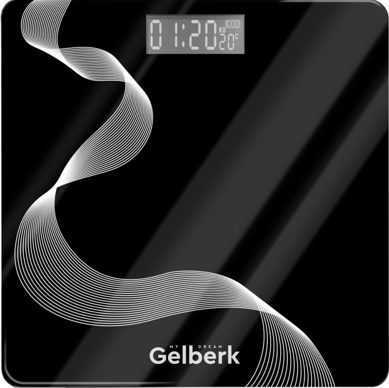 Весы электронные напольные стеклянные Gelberk GL-F100  до - 180 кг