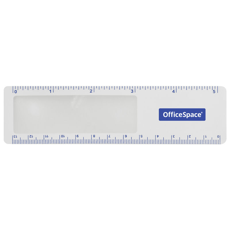 Лупа-закладка OfficeSpace с линейкой 140*38мм