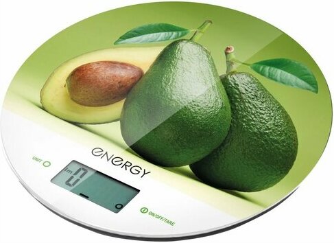 Весы кухонные электронные EN-403 ENERGY  (авокадо) круглые