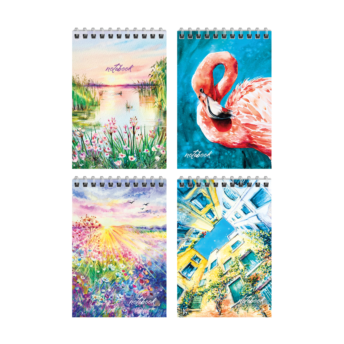 Блокнот А6 60л. на гребне ArtSpace "Акварель. Wonderful world"