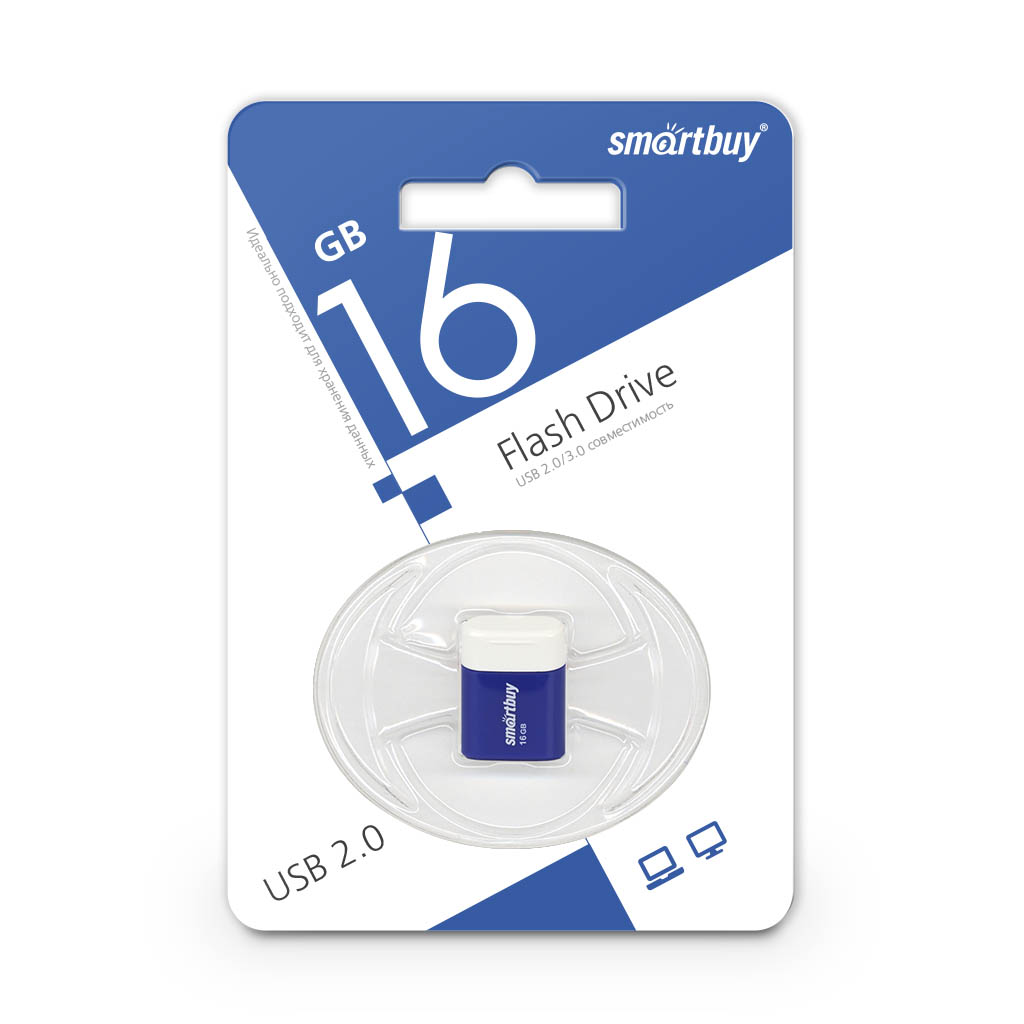 Флэш-диск Smart Buy 16Gb Lara Blue