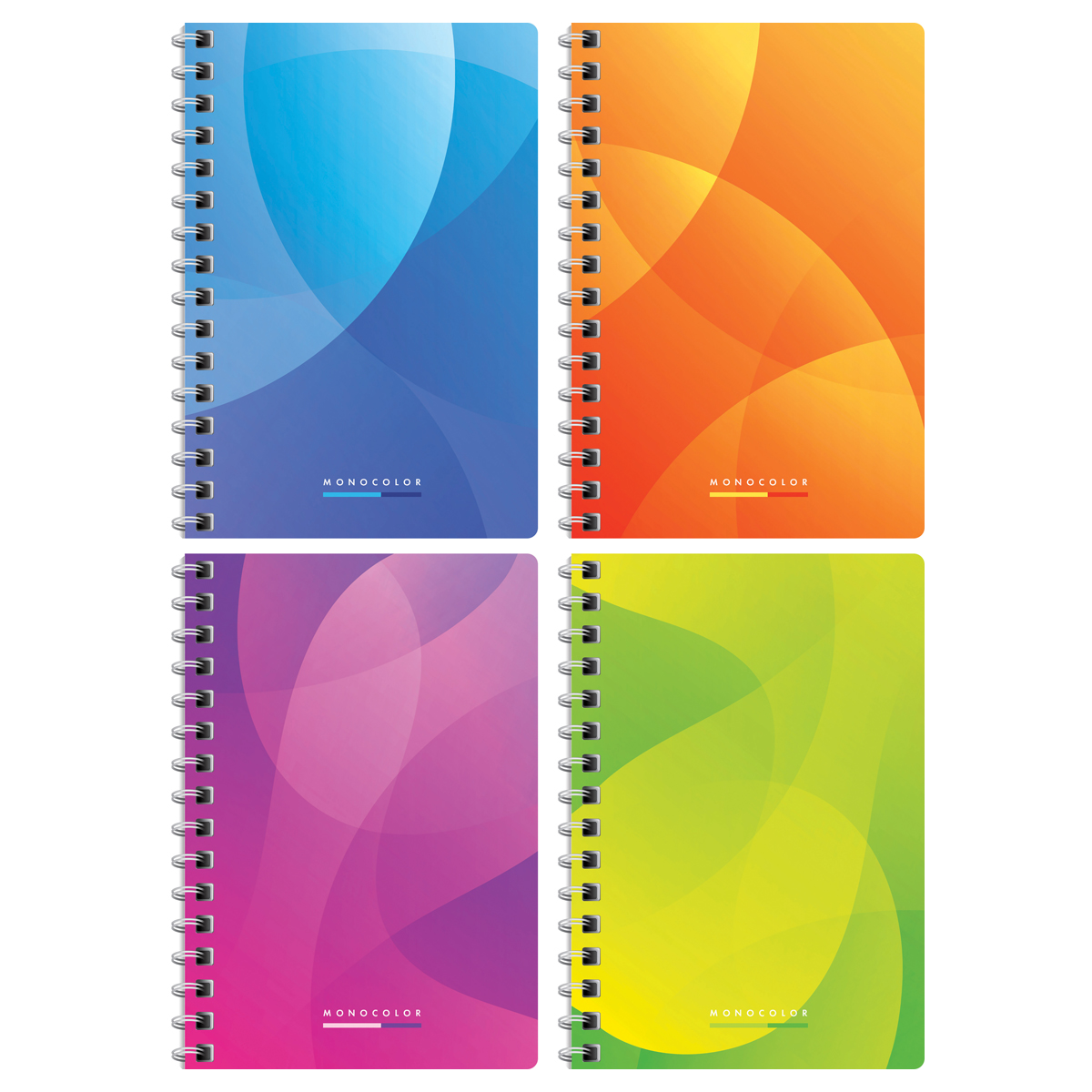 Записная книжка А6 80л на гребне BG "Lite monocolor"