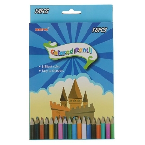 Карандаши 18цв BIEFA трехгранные заточенные