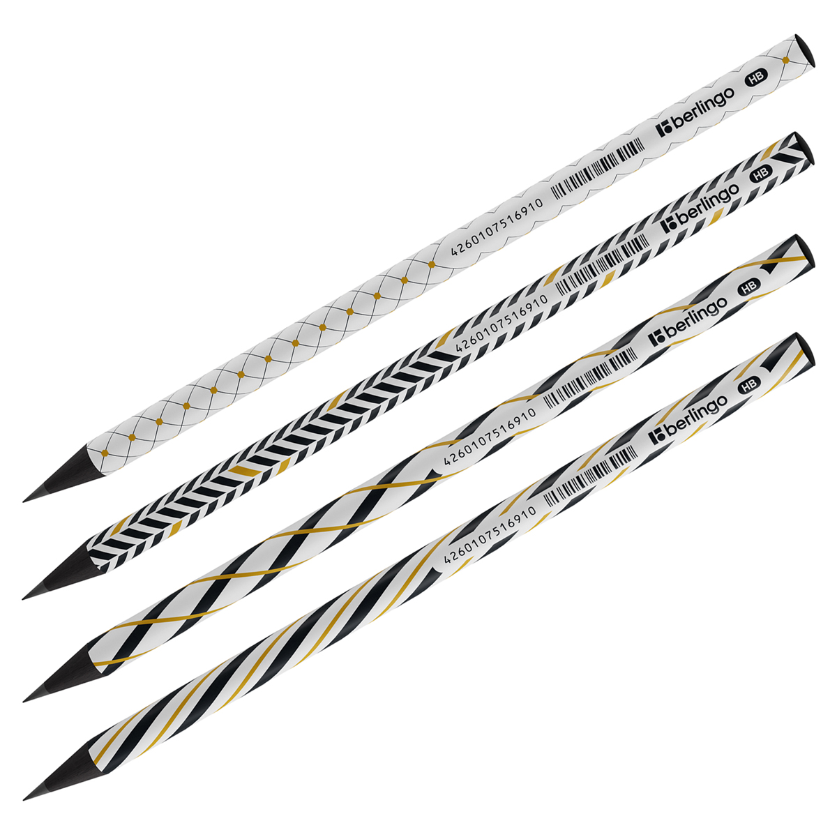 Карандаш ч/г Berlingo "Vortex" HB, круглый, черное дерево, заточен Карандаш ч/г Berlingo "Vortex" HB, круглый, черное дерево, заточен