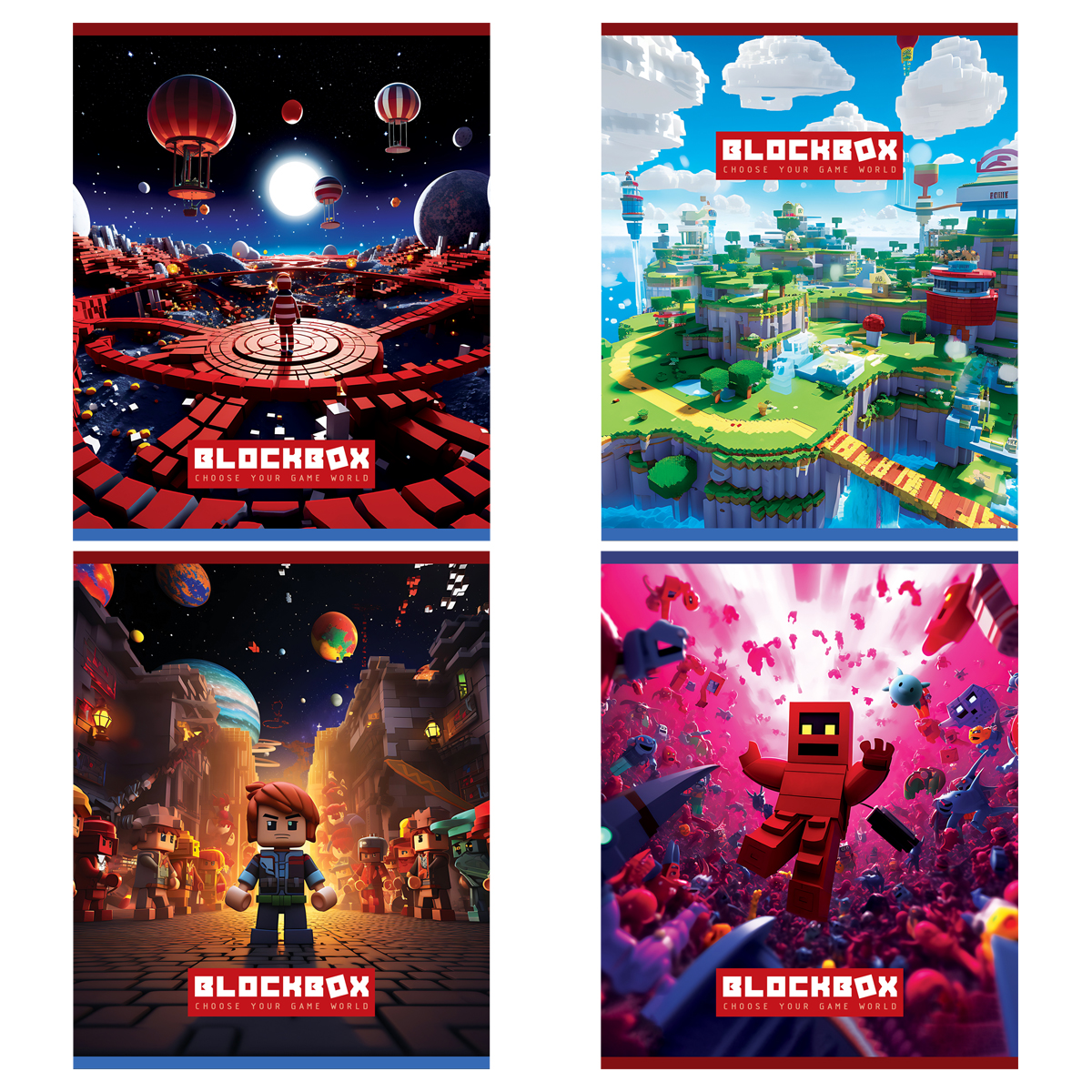 Тетрадь 96л., А5, клетка на гребне BG "Игровой мир", глянцевая ламинация