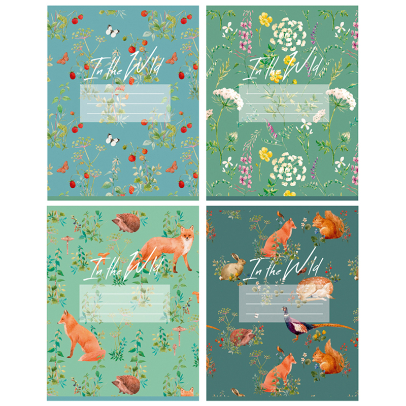 Тетрадь А5 60л кл на гребне BG "В дикой природе"