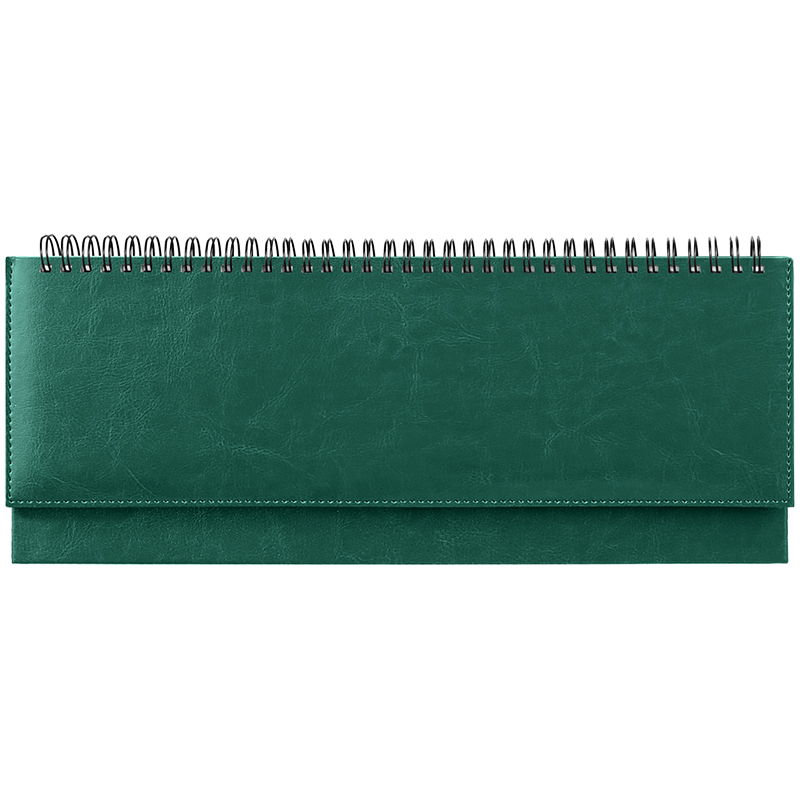 Планинг недатированный, 330*130мм, 56л., кожзам, OfficeSpace "Nebraska", зеленый