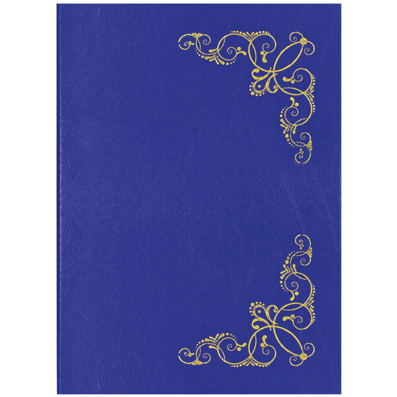 Папка адресная А4 OfficeSpace Виньетка, бумвинил, синий