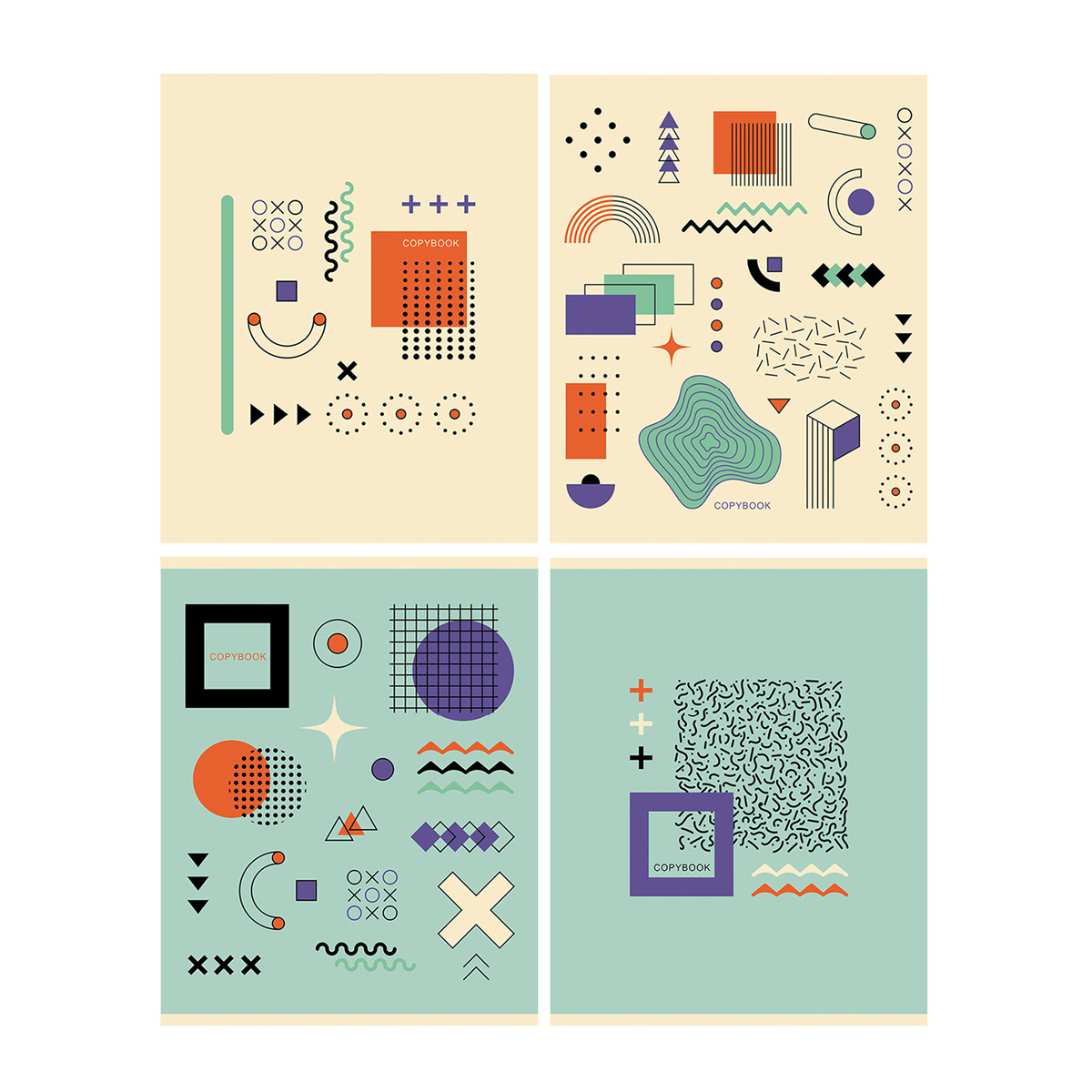 Тетрадь А5 96л лин BG "Graphics"