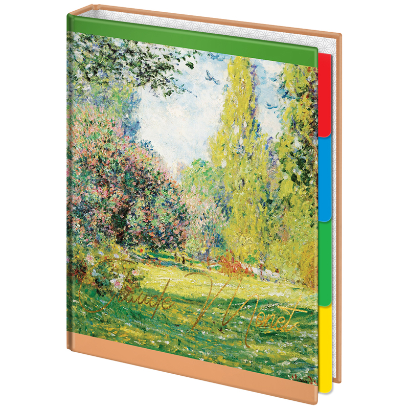 Тетрадь на кольцах А5, 240л., 7БЦ, ArtSpace "Живопись. Claude monet", глянц ламинация, выборочный 