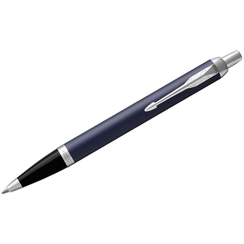 Ручка шариковая Parker "IM Matte Blue CT" синяя, 1,0мм, кнопочн., подар. уп.